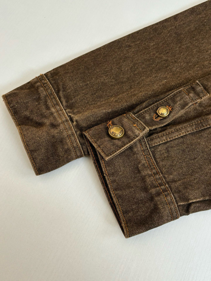 LV COFFEE INDIGO Denim Jacket FZJK2412