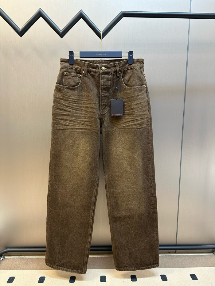 LV COFFEE INDIGO DENIM Jeans FZKZ1717