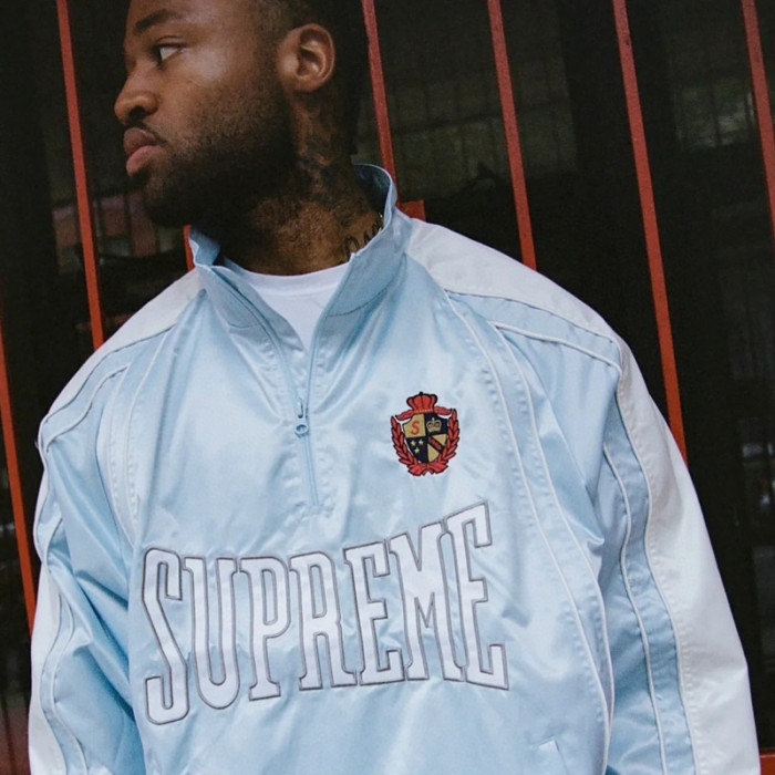 Supreme SS25 Satin Piping Pullover Jacket FZJK2416