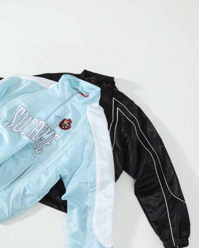Supreme SS25 Satin Piping Pullover Jacket FZJK2416
