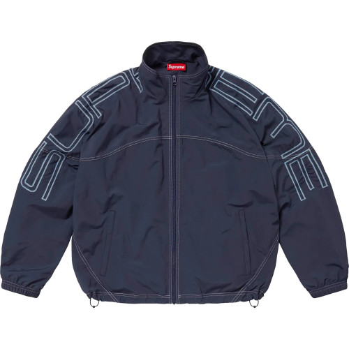 Supreme 25 SPELLOUT EMBROIDERED TRACK Jacket FZJK2415