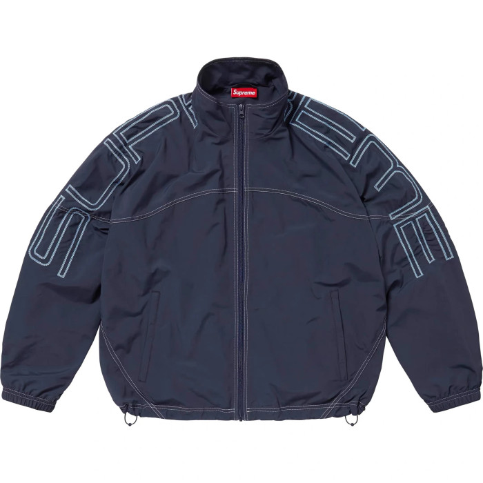 Supreme 25 SPELLOUT EMBROIDERED TRACK Jacket FZJK2415