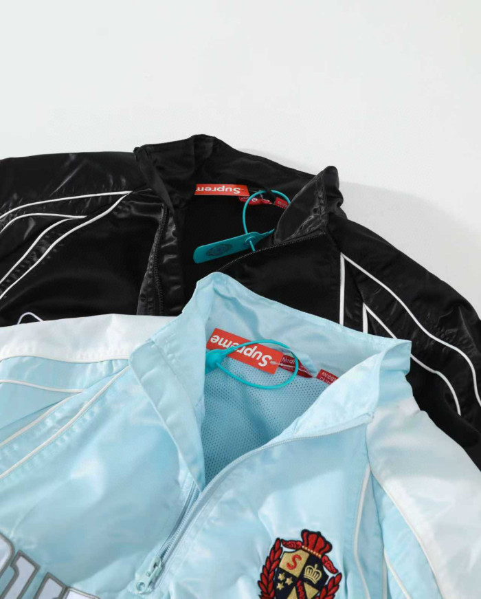 Supreme SS25 Satin Piping Pullover Jacket FZJK2416