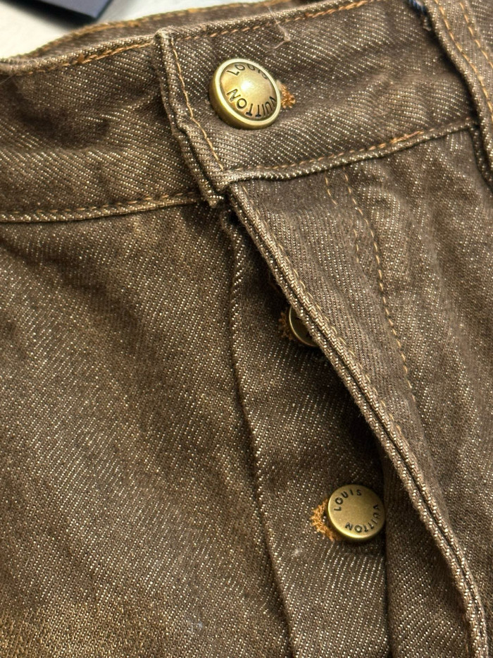 LV COFFEE INDIGO DENIM Jeans FZKZ1717
