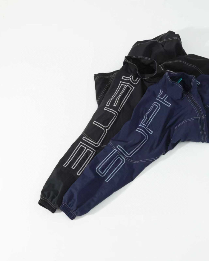 Supreme 25 SPELLOUT EMBROIDERED TRACK Jacket FZJK2415