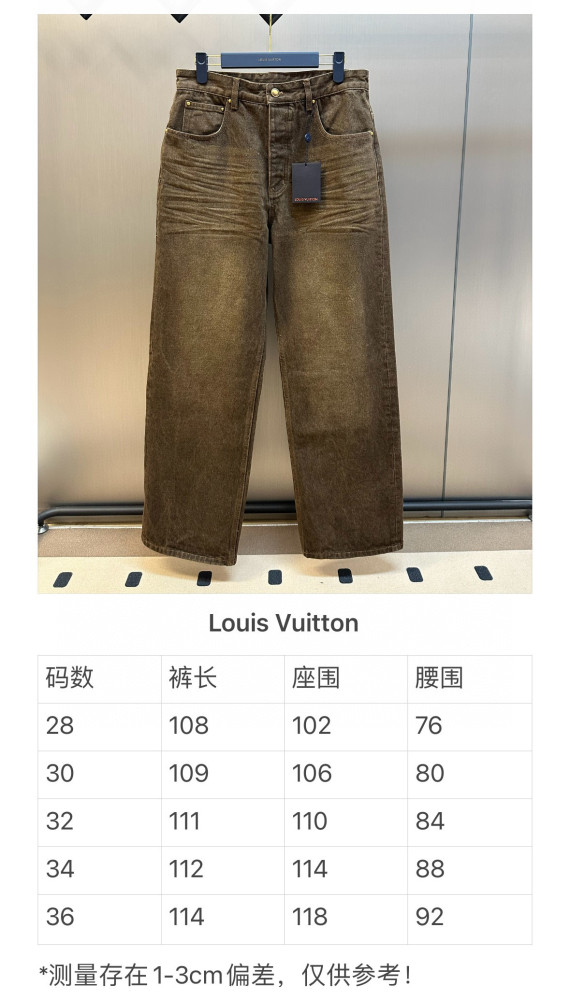 LV COFFEE INDIGO DENIM Jeans FZKZ1717