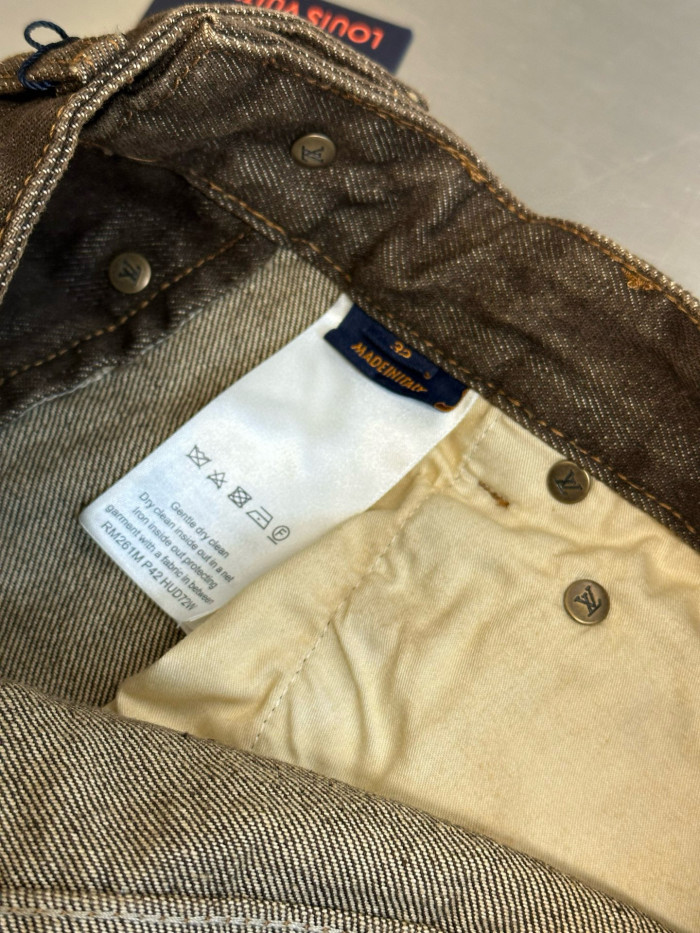 LV COFFEE INDIGO DENIM Jeans FZKZ1717