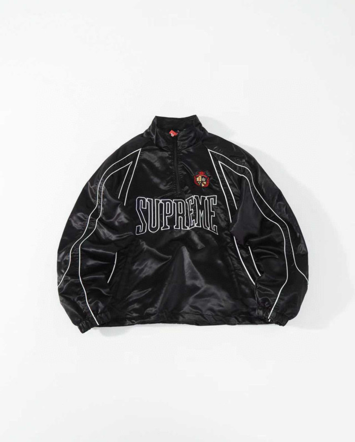 Supreme SS25 Satin Piping Pullover Jacket FZJK2416