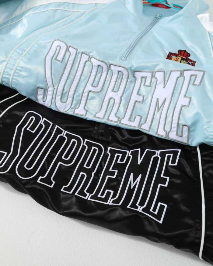 Supreme SS25 Satin Piping Pullover Jacket FZJK2416