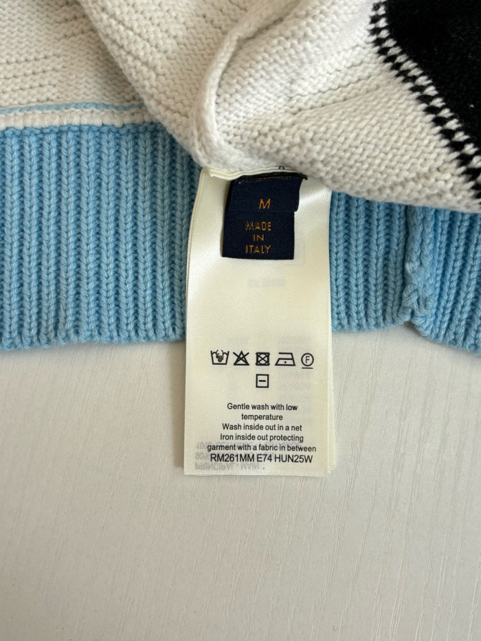 LV damier knit jacket Zip Cardigan FZMY809