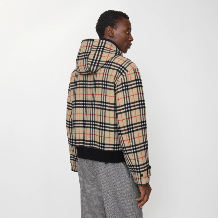 Burberry Reversible Wool Hooded Jacket FZJK2423