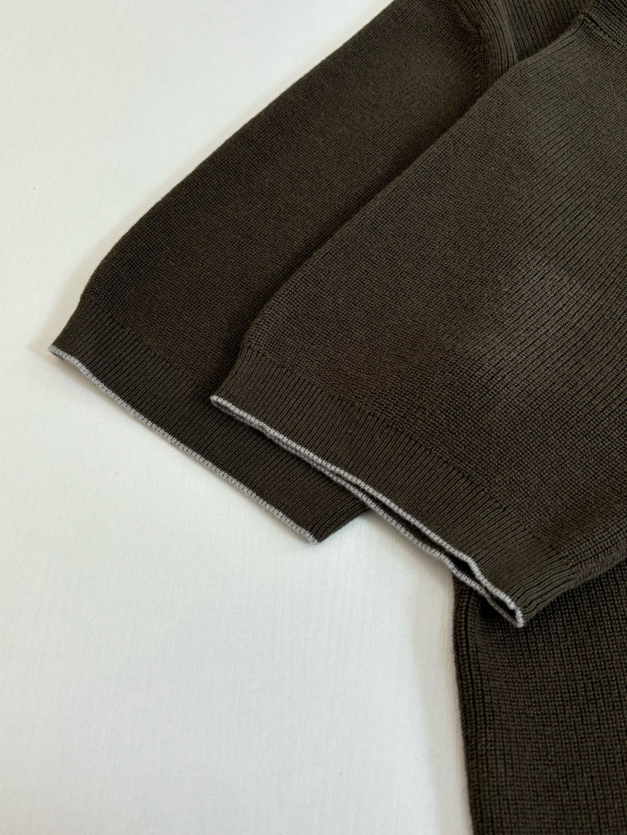 Brunello Cucinelli Knit Polo tee FZTX5600