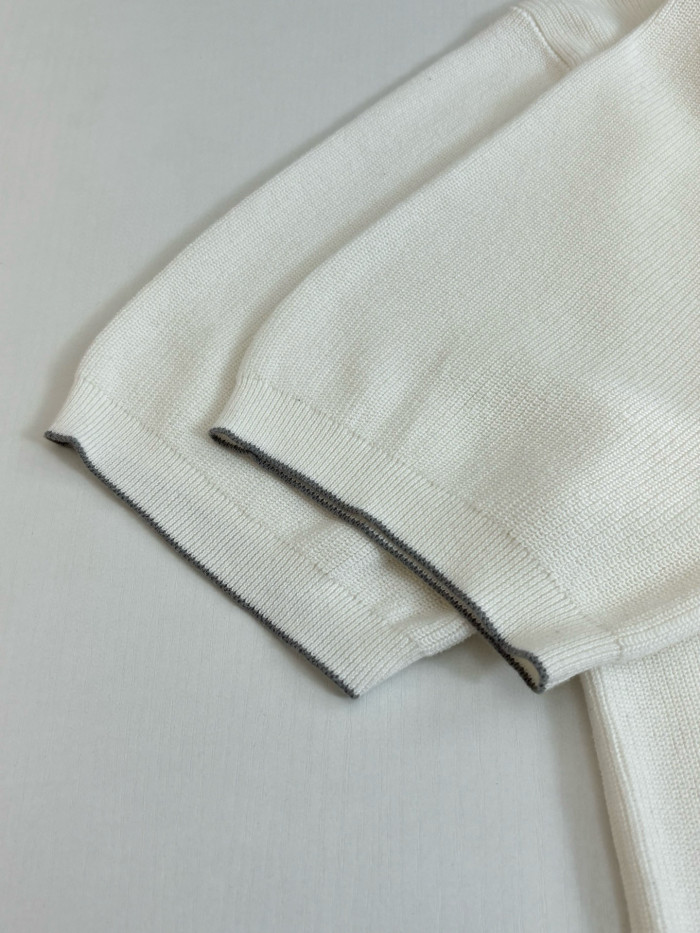 Brunello Cucinelli Knit Polo tee FZTX5600