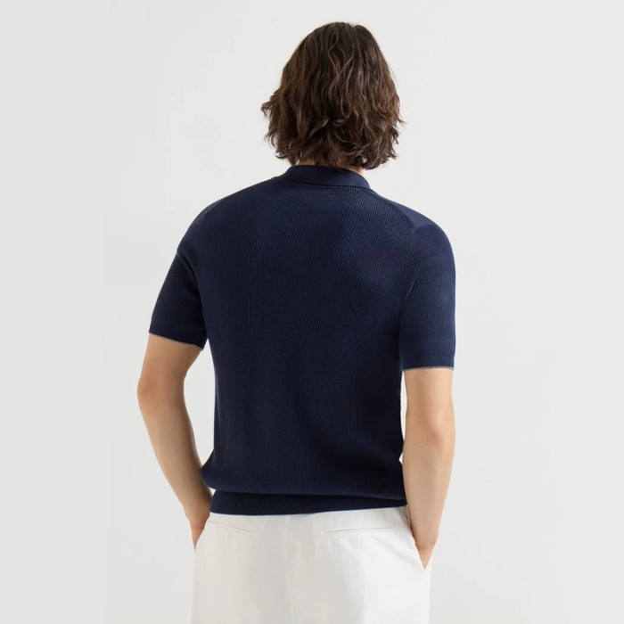 Brunello Cucinelli Knit Polo tee FZTX5600