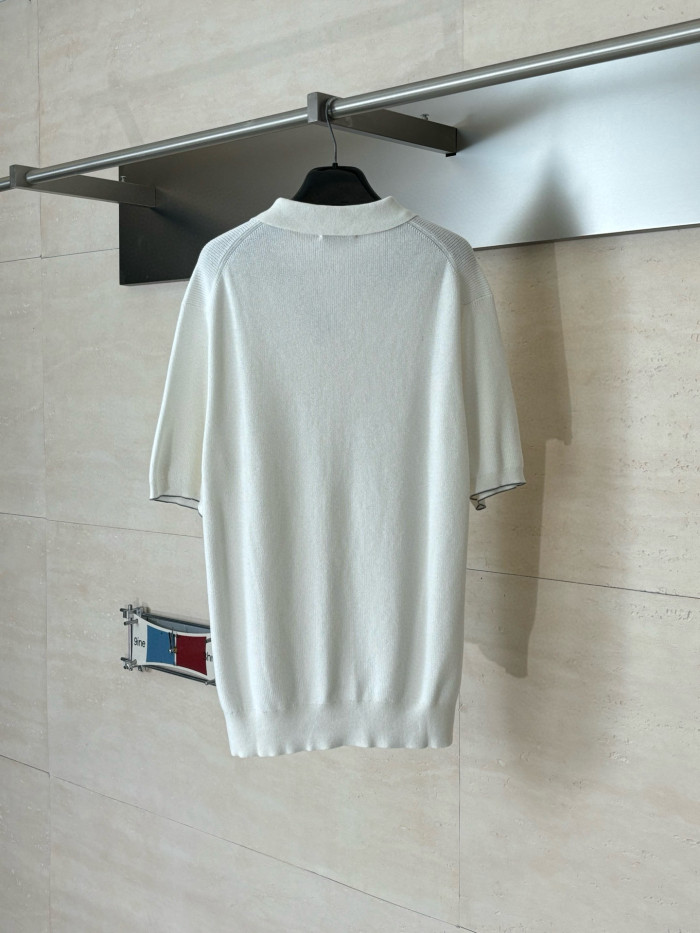 Brunello Cucinelli Knit Polo tee FZTX5600