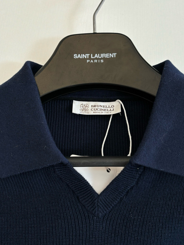 Brunello Cucinelli Knit Polo tee FZTX5600