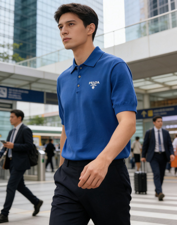 Prada Knit polo tee FZTX5599