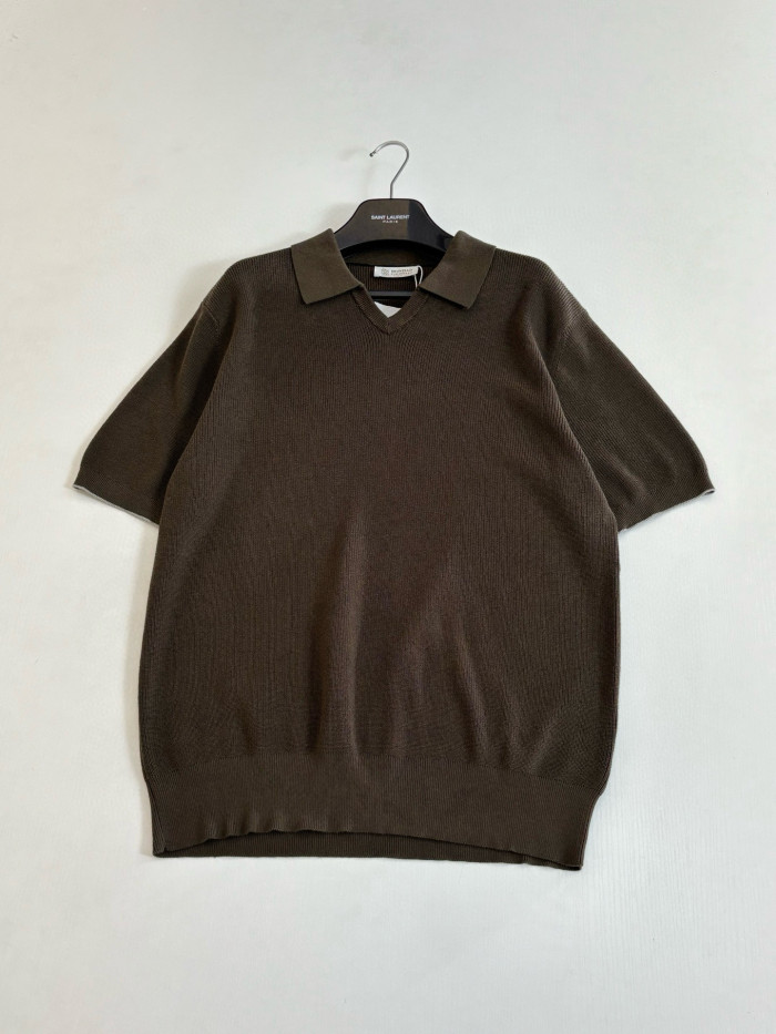 Brunello Cucinelli Knit Polo tee FZTX5600