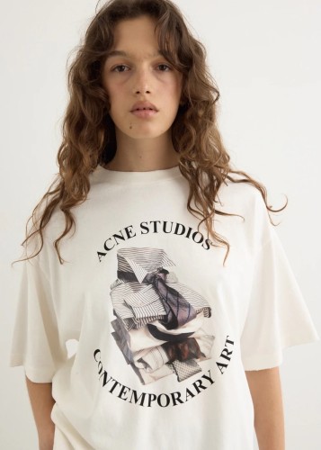Acne Studios STUDIOS Printed distressed T-shirt FZTX5607