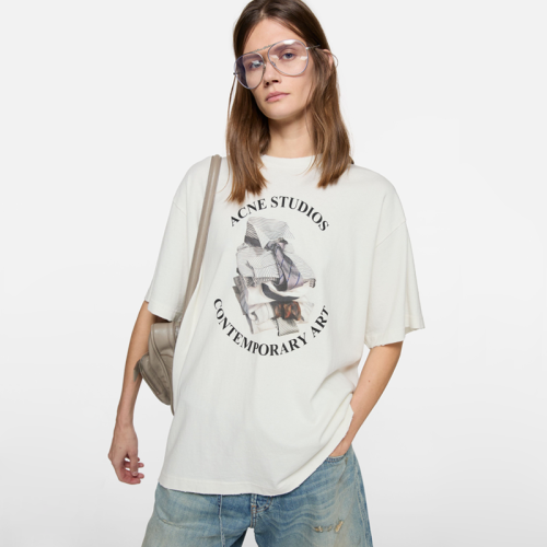 Acne Studios STUDIOS Printed distressed T-shirt FZTX5607