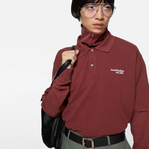 Acne studios logo polo t-shirt F7ZTX562