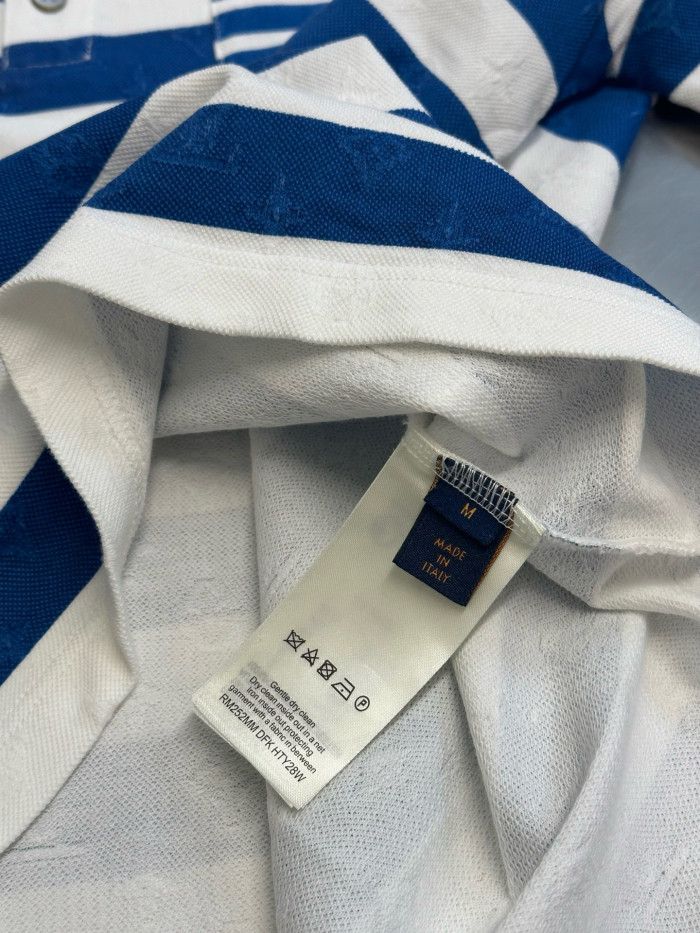 LV monogram striped polo tee FZTX5631