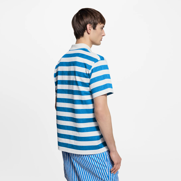 LV monogram striped polo tee FZTX5631