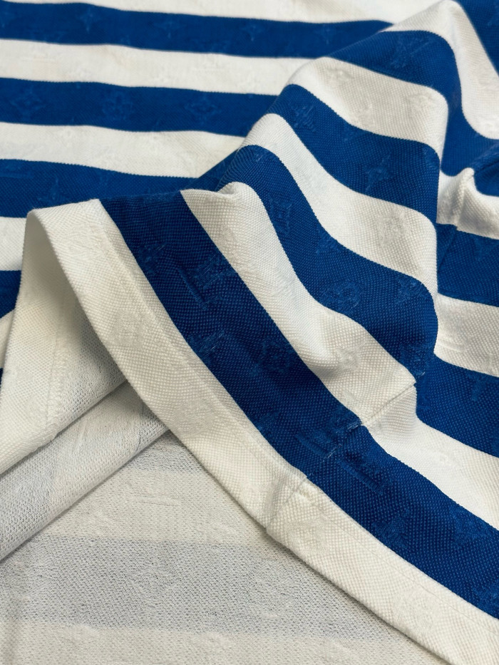 LV monogram striped polo tee FZTX5631