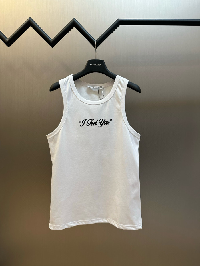 Acne studios Crinkled printed tanktop FZTX5646