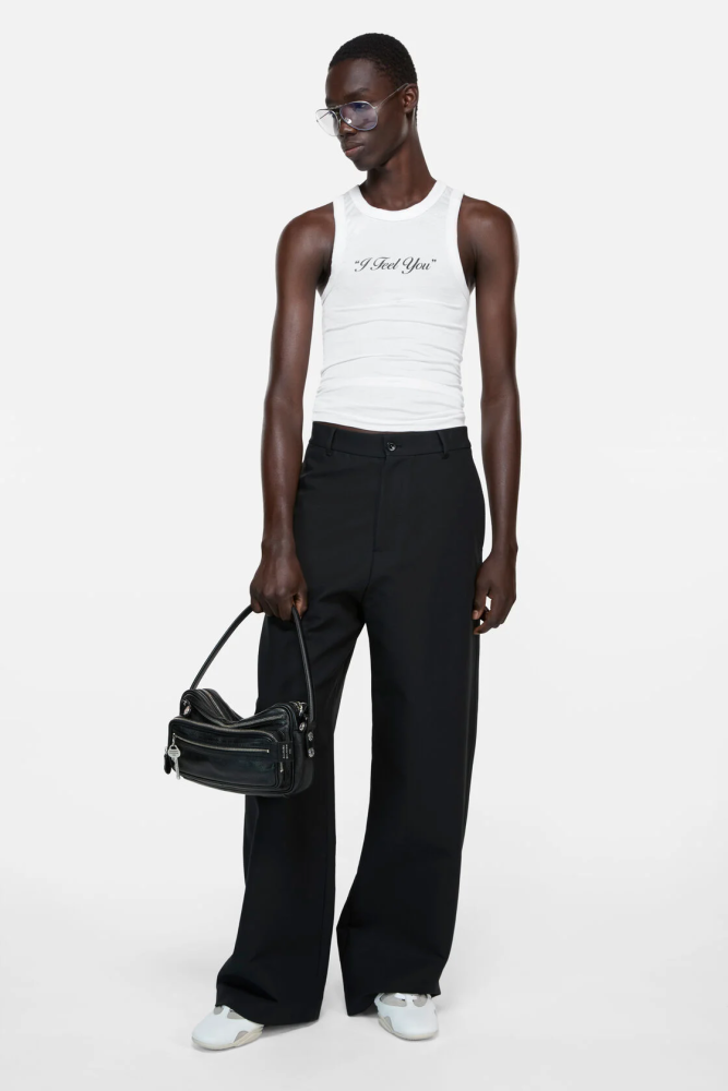 Acne studios Crinkled printed tanktop FZTX5646