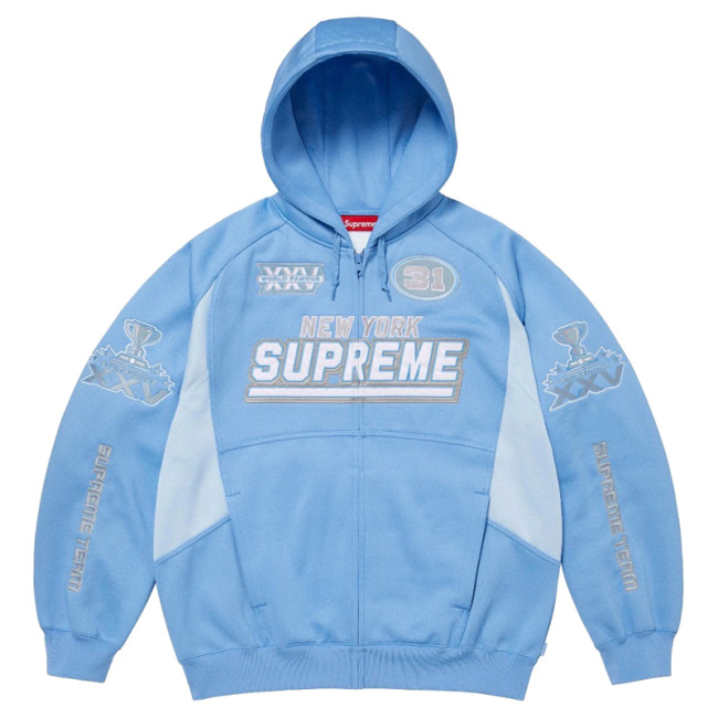 SUPREME FW25 WEEK16 Football Zip Up Hooded SWEATSHIRT FZWY2013
