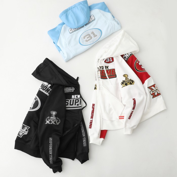 SUPREME FW25 WEEK16 Football Zip Up Hooded SWEATSHIRT FZWY2013