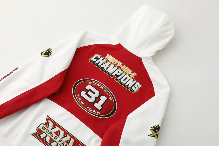 SUPREME FW25 WEEK16 Football Zip Up Hooded SWEATSHIRT FZWY2013