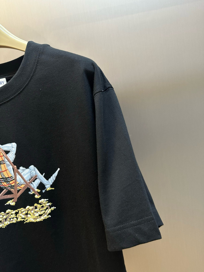 Burberry Beach Knight Cotton T-shirt FZTX5712