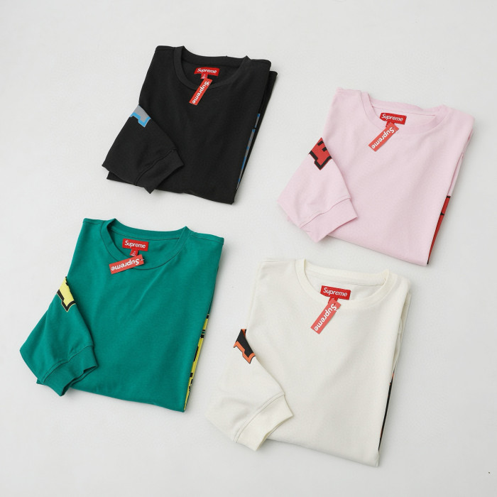 SUPREME SS26 Cracked Sleeve L/S Top Tee FZTX5757