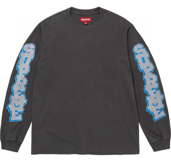 SUPREME SS26 Cracked Sleeve L/S Top Tee FZTX5757