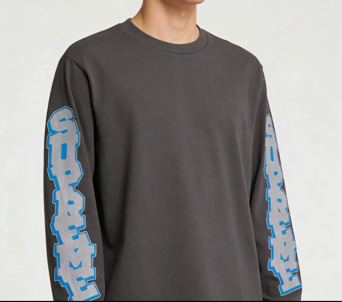 SUPREME SS26 Cracked Sleeve L/S Top Tee FZTX5757