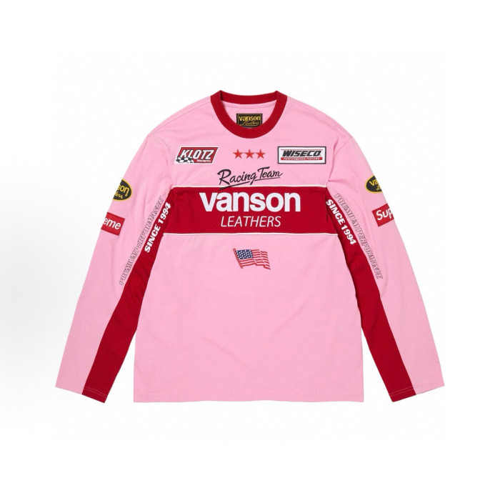 SUPREME X Vanson Leathers SS26 Top Tee FZTX5758