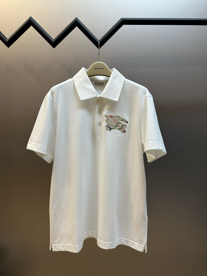 Burberry EKD Check Cotton Polo Shirt FZTX5433