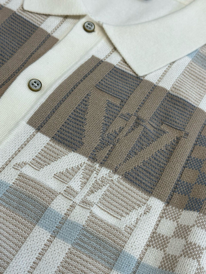 LV MONOGRAM jacquard KNIT Shirt FZCS582