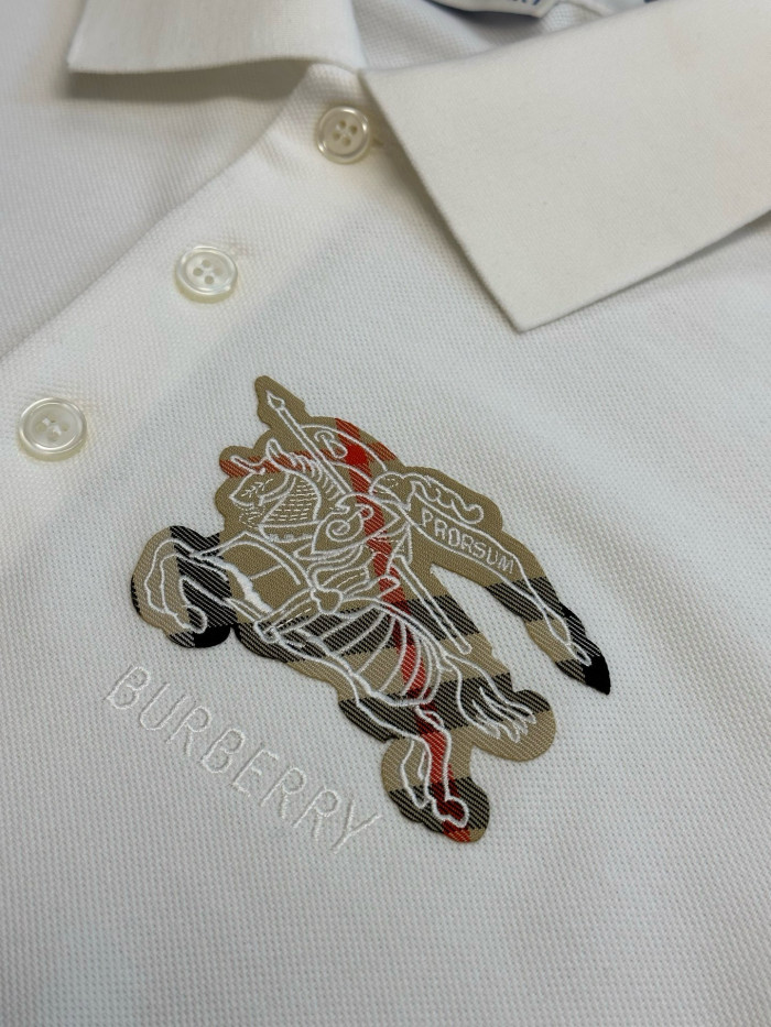 Burberry EKD Check Cotton Polo Shirt FZTX5433
