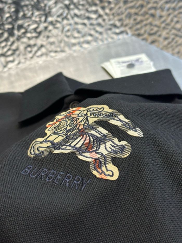 Burberry EKD Check Cotton Polo Shirt FZTX5433