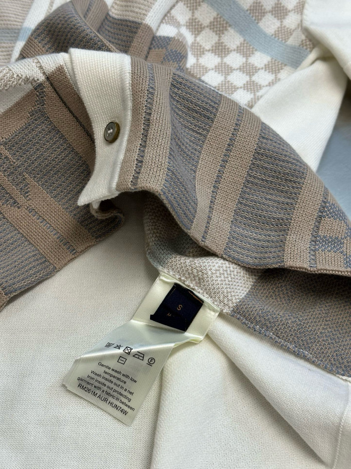 LV MONOGRAM jacquard KNIT Shirt FZCS582