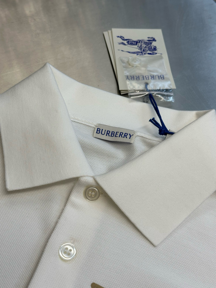 Burberry EKD Check Cotton Polo Shirt FZTX5433