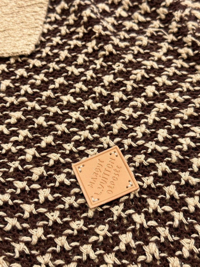 LV knitted mesh polo tee FZTX5477