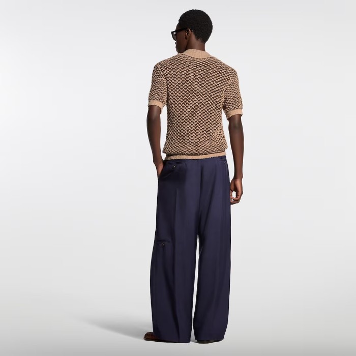 LV knitted mesh polo tee FZTX5477