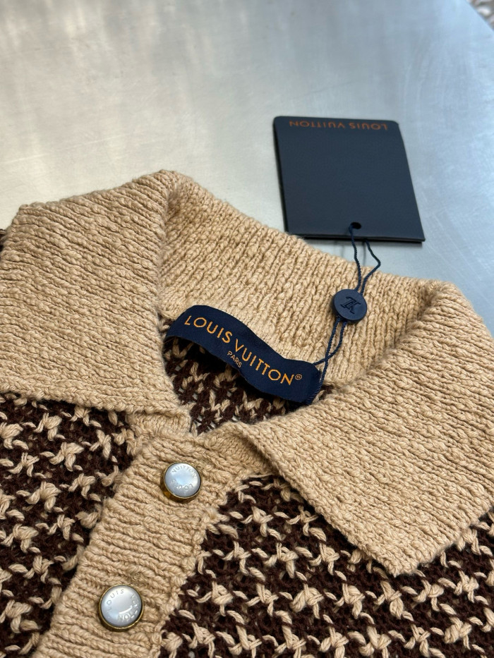 LV knitted mesh polo tee FZTX5477