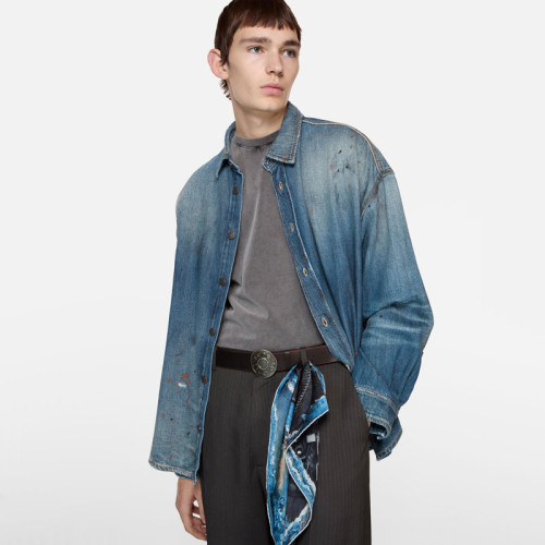Acne studios DENIM BUTTON-UP SHIRT FZCS606
