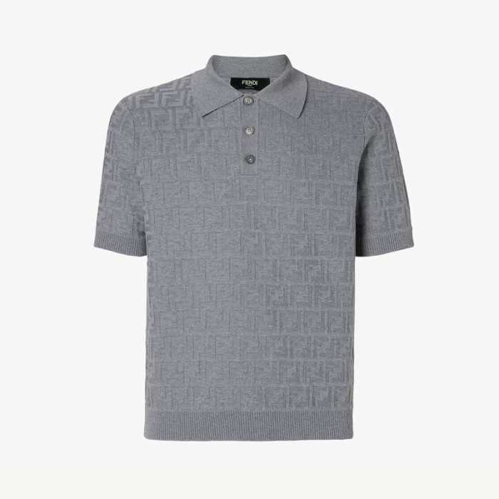 Fendi FF Knitted Polo Tee FZTX5793