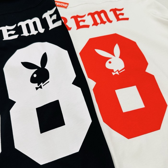 SUPREME X Playboy SS26 Football Top Tee FZTX5759